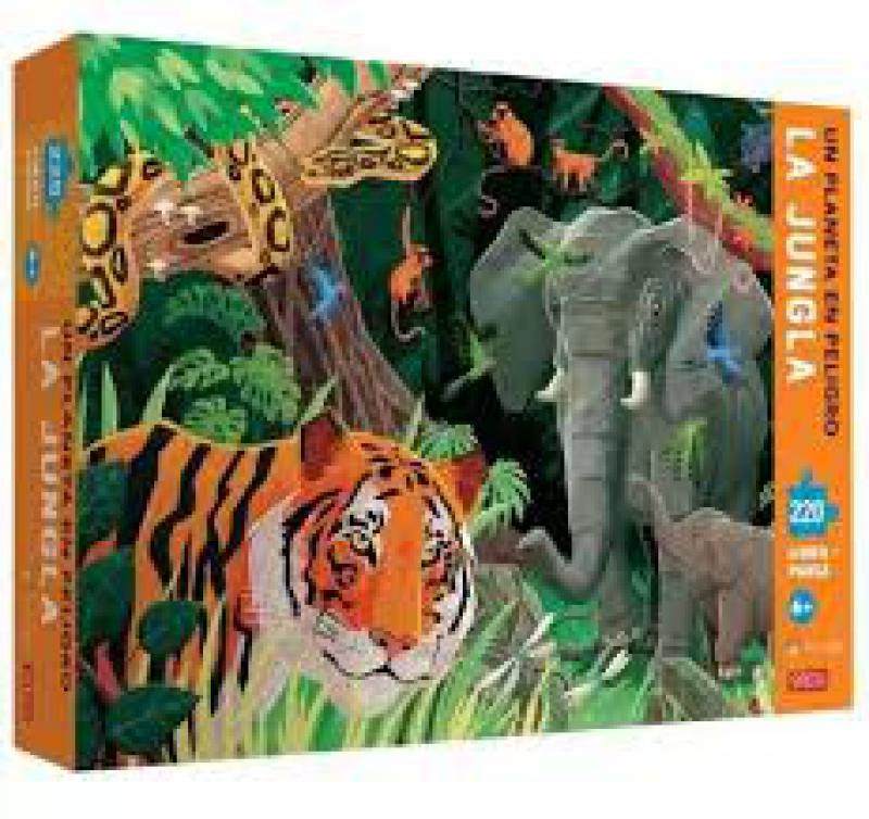 LA JUNGLA - LIBRO + ROMPECABEZAS