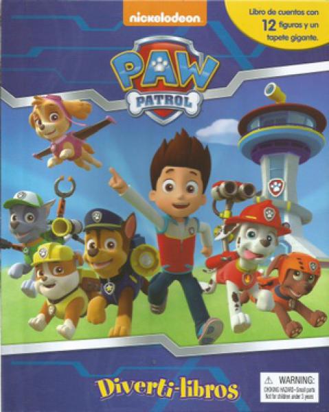PAW PATROL - LIBRO - 10 FIGURAS - TAPETE